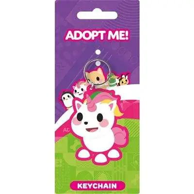 Porte-clés adopt me unicorn pvc